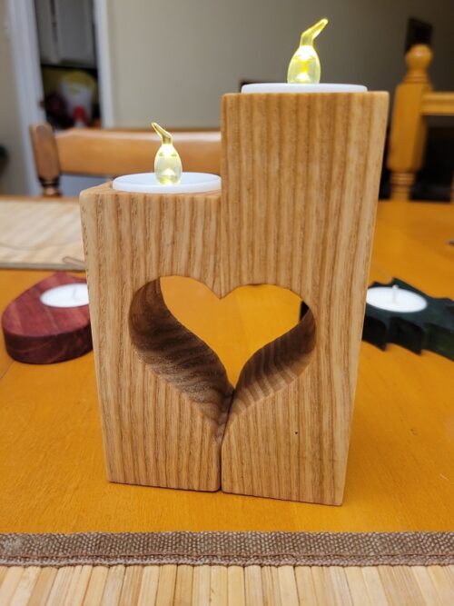 Candle holder hearts