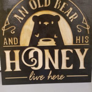 old bear and honey black
