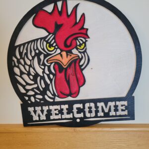 Rooster welcome color
